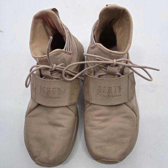 PUMA Fenty x Trainer Hi Sesame - Size 6 Womens Athletic High Top Sneaker Casual - Picture 3 of 7